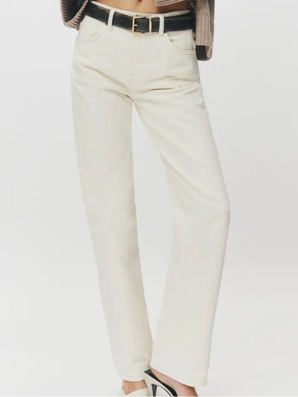 Reformation Val 90s Jeans in Fior di Latte
